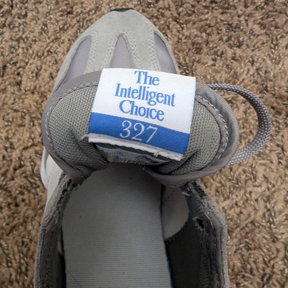 New Balance Women's Gray and White Athletic Sneakers - Picture 5 of 5